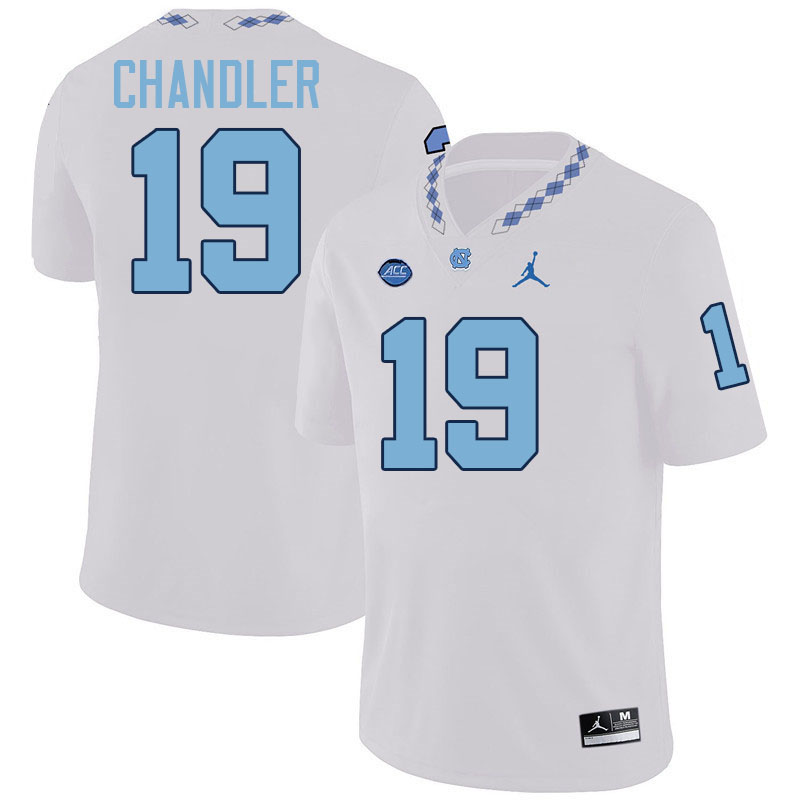 Ty Chandler UNC Jerseys,North Carolina Tar Heels #19 Ty Chandler Football Jerseys-White Ty Chandler UNC Jerseys,North Carolina Tar Heels #19 Ty Chandler Football Jerseys-White